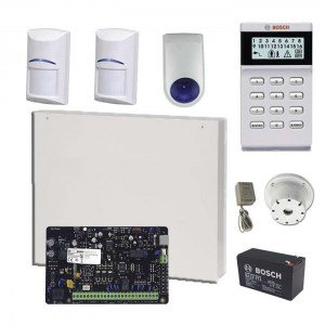 Bosch Solution 2000 kit, LCD Icon keypad, 2x Blue Line Gen2 PIR